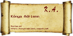 Kónya Adrienn névjegykártya