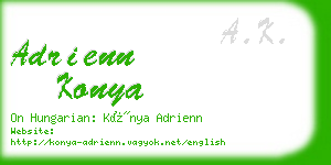 adrienn konya business card